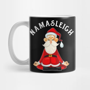 Namasleigh Santa Yoga Funny Namaste Christmas Mug